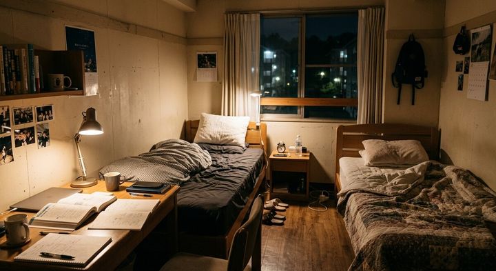 【濃厚連れオナ体験談】学生寮の相部屋で初めて連れオナした夜 5 電マ編